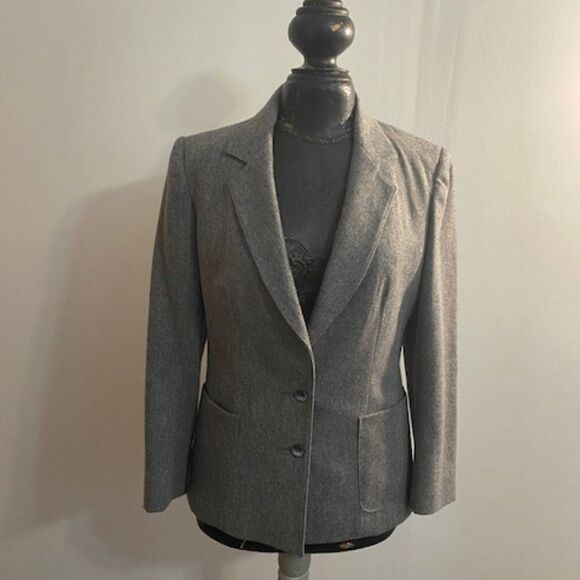 Koret Vintage Gray Wool Blazer, size 12 - Picture 1 of 3
